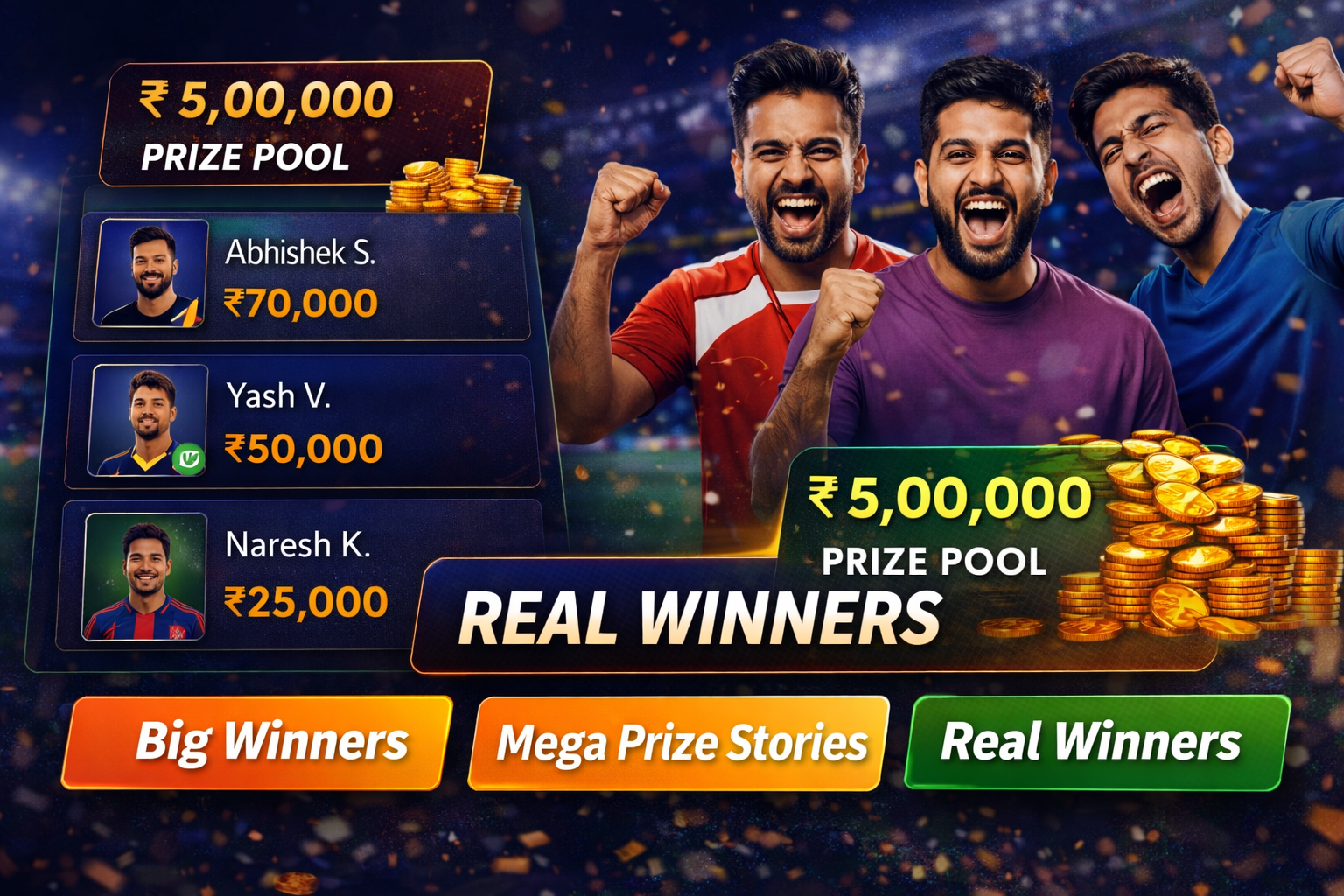Come App Max fantasy cricket result notes
